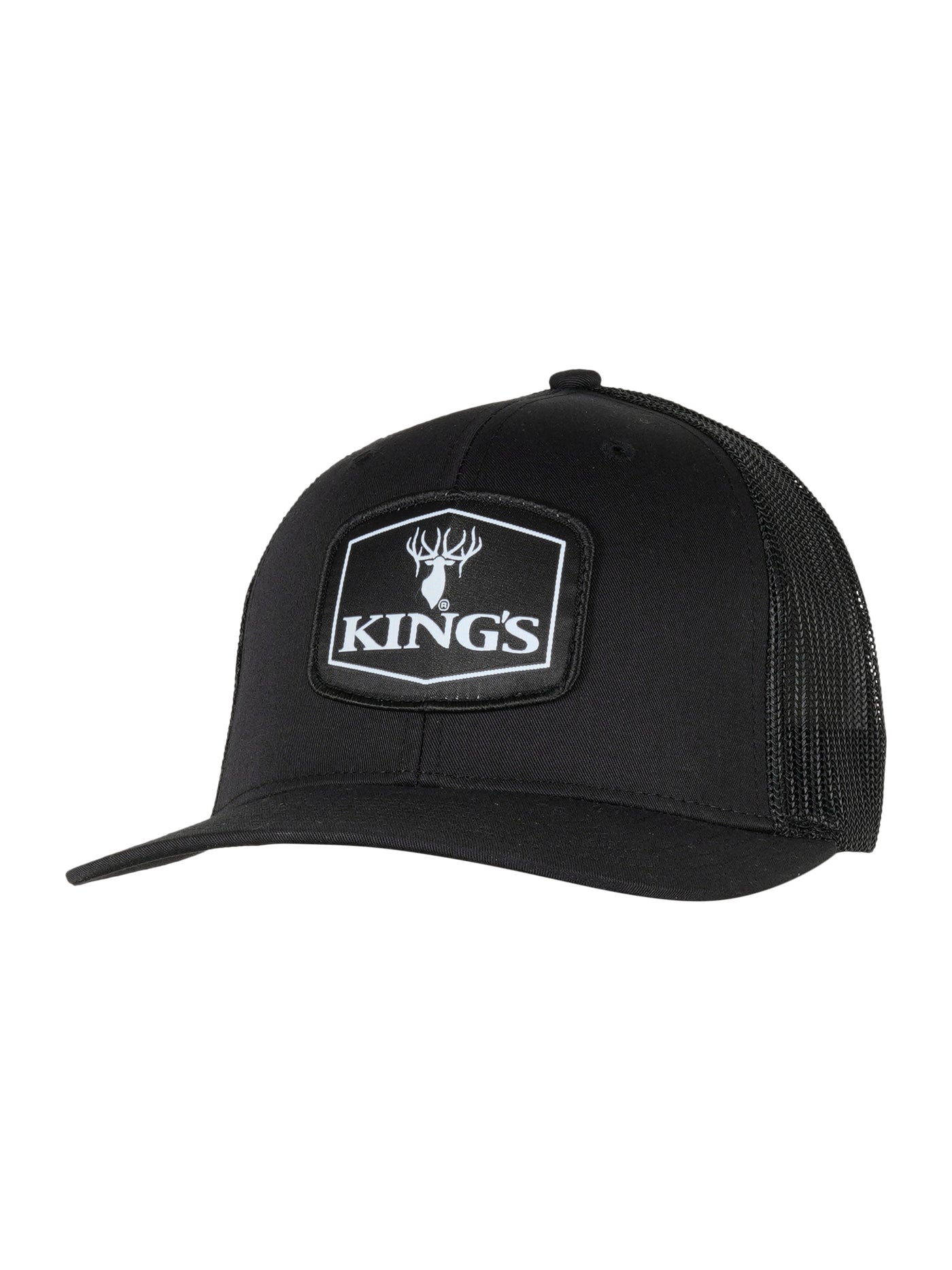 Kings Black Logo Patch Hat | Kings Camo