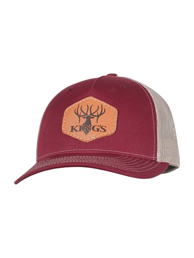 King's Leather Trucker Patch Hat