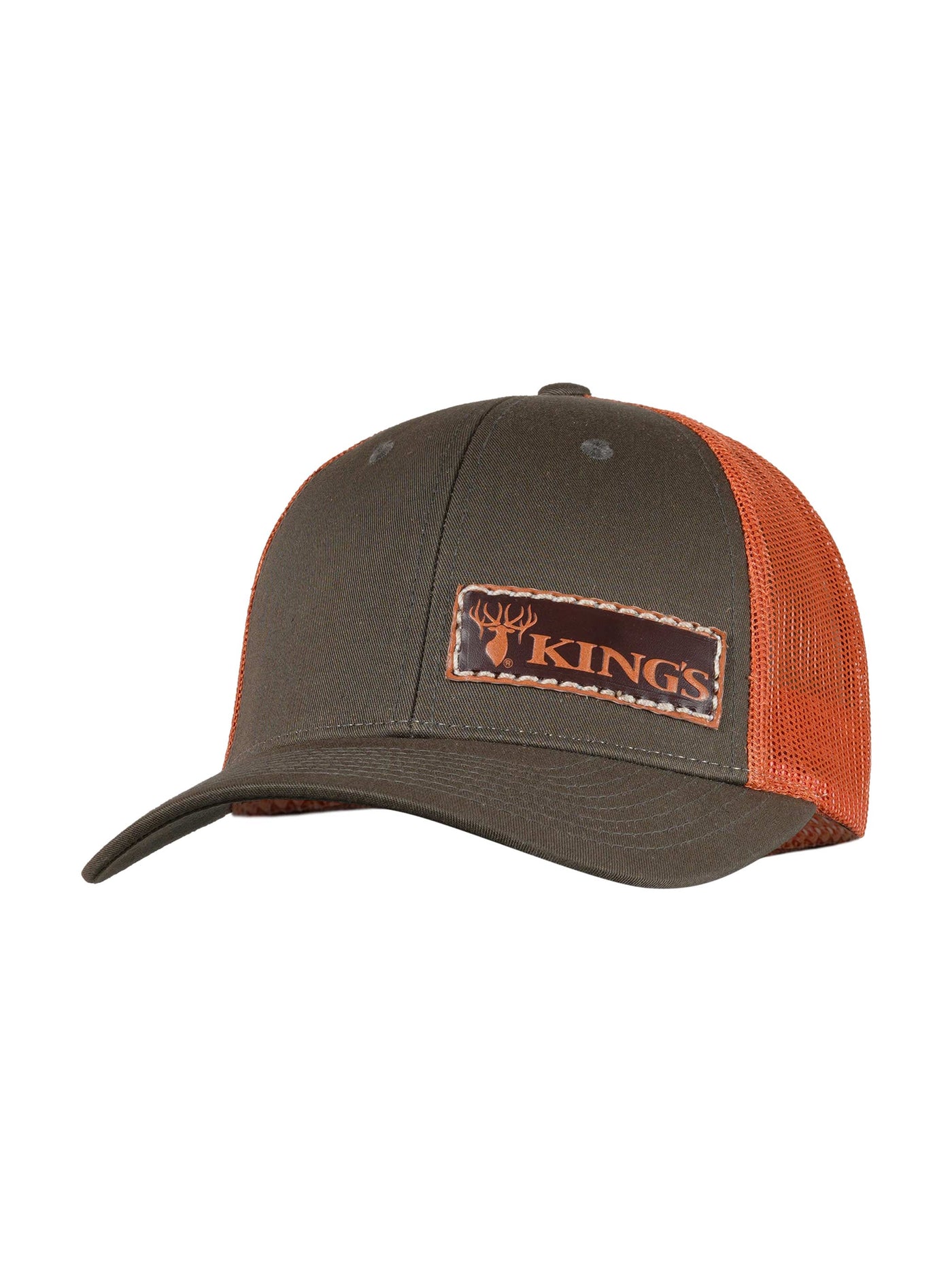 King's Slim Leather Patch Hat