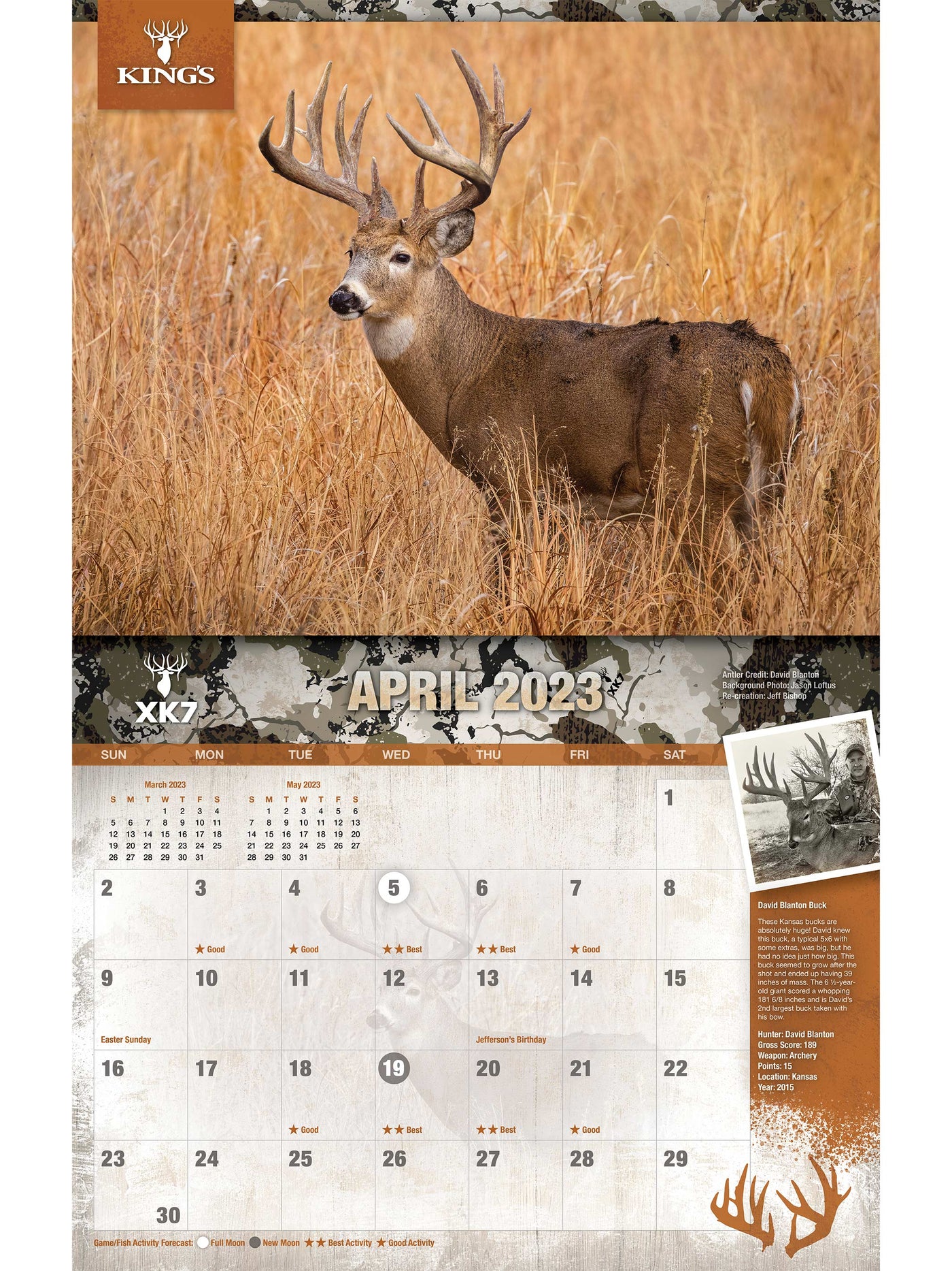 2023 King's Bucks & Bulls Calendar | Corbotras lochi