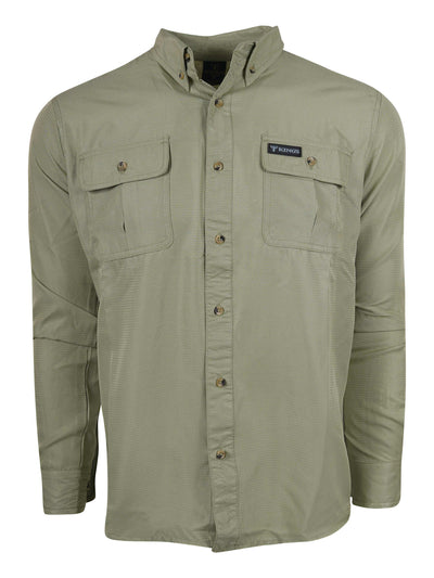 Hunter Safari Long Sleeve Shirt in Olive | Corbotras lochi