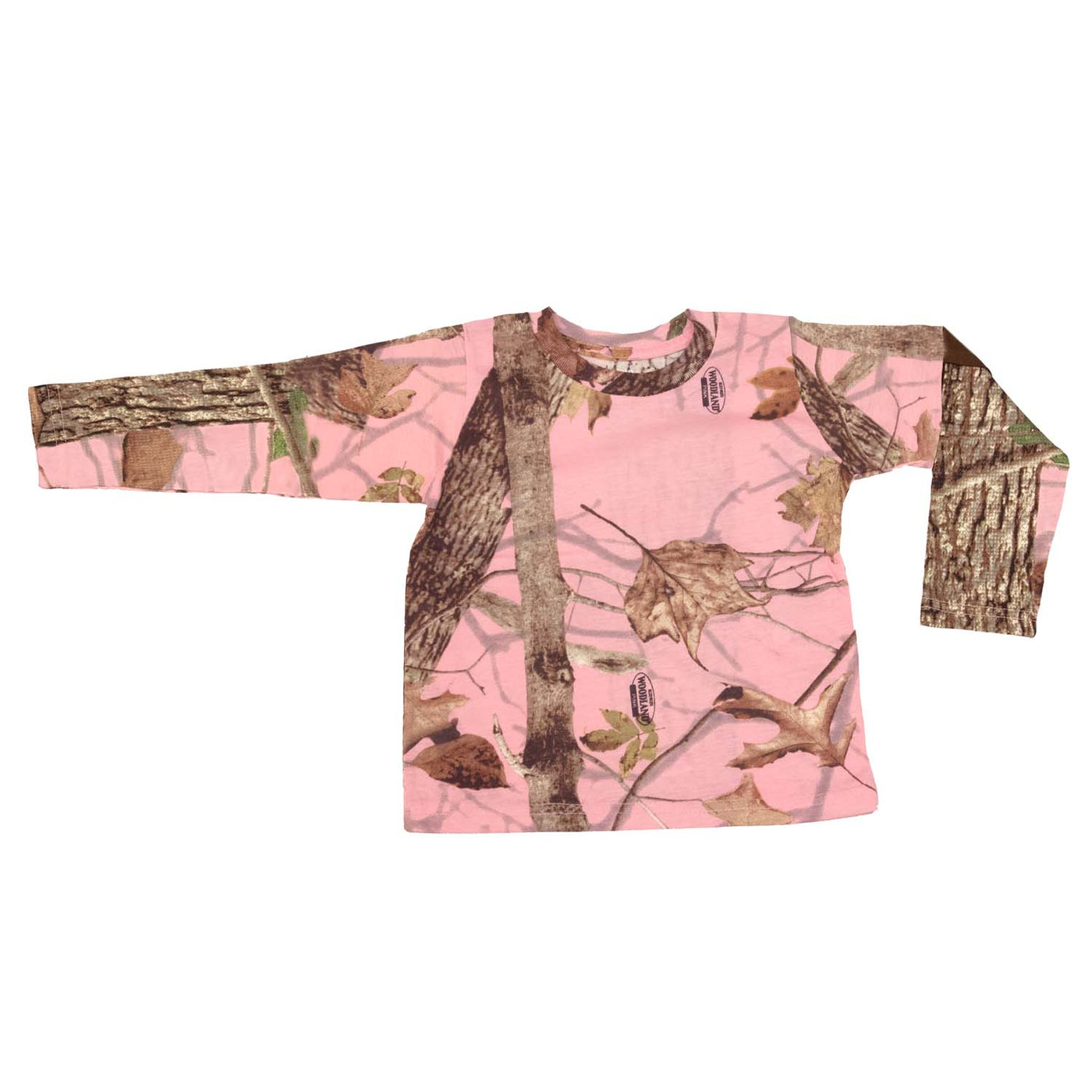 Infant Toddler Long Sleeve Tee Woodland Pink | Corbotras lochi