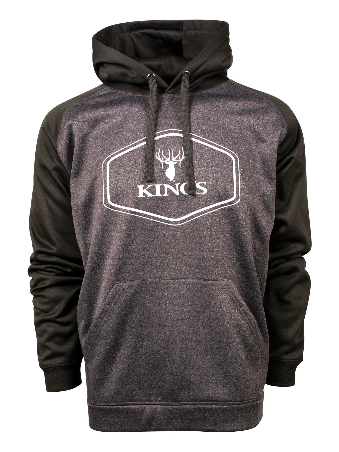 King's Lifestyle Poly Hoodie in Black | Corbotras lochi