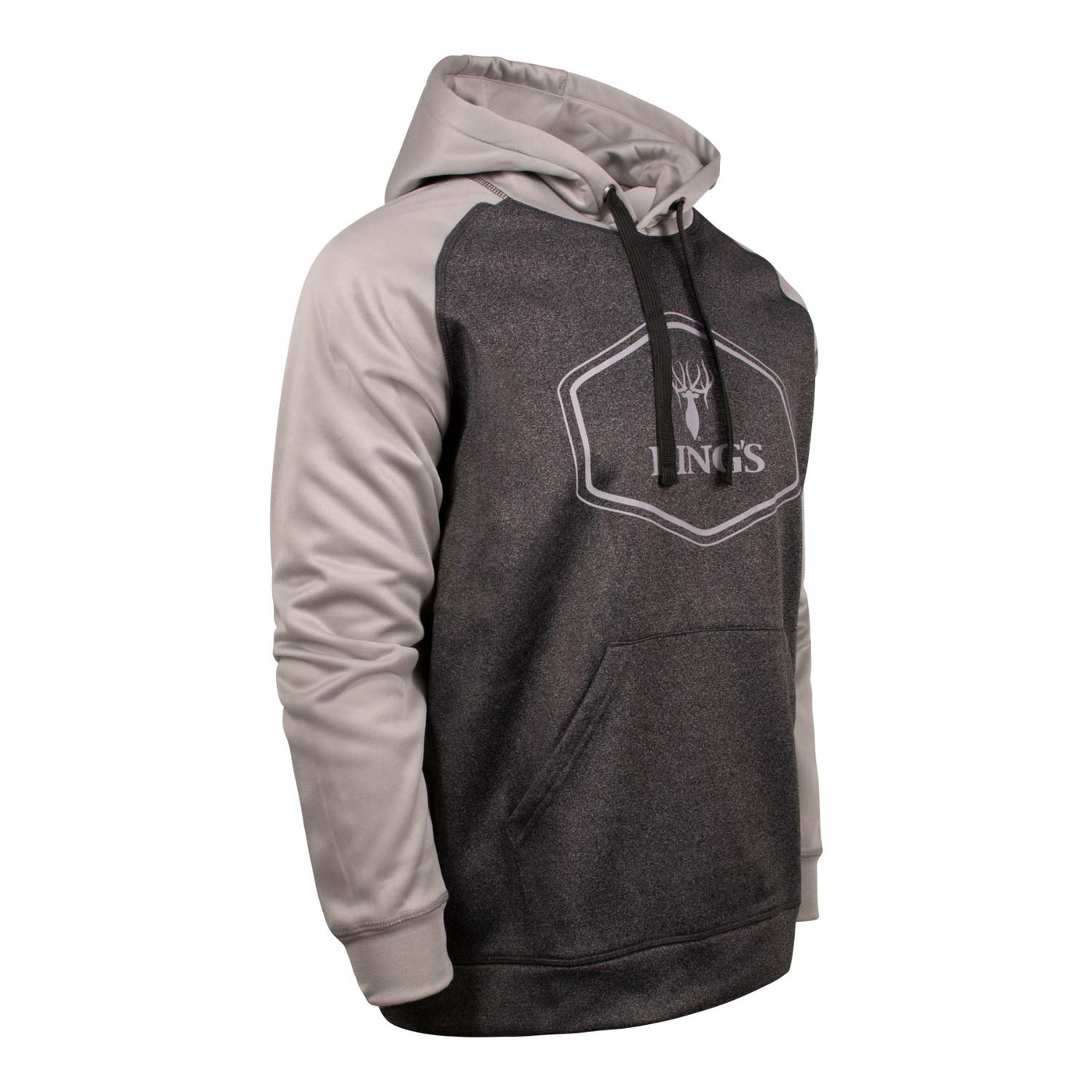 King's Lifestyle Poly Hoodie in Light Grey | Corbotras lochi