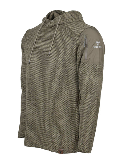 King's Grid Hoodie in Coffee | Corbotras lochi