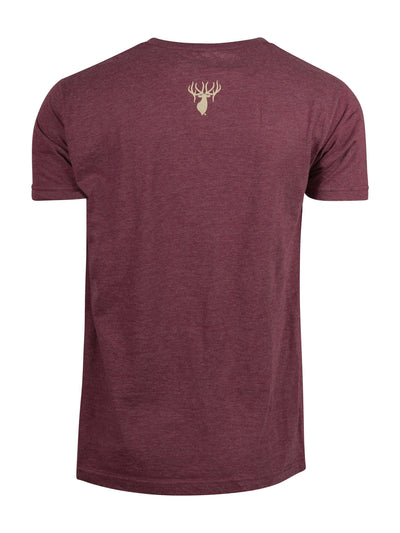 King's Backcountry Tee in Heather Burgundy | Corbotras lochi