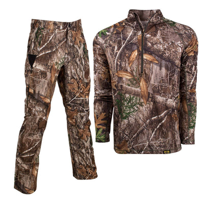 XKG Lightweight Bundle in Realtree Edge Medium 1/4 Zip | Corbotras lochi