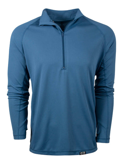 XKG Elevation 1/4 Zip in Steel Blue | Corbotras lochi