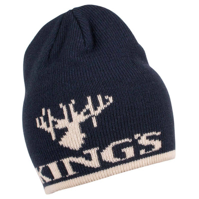 King's Logo Knit Beanie Navy | Corbotras lochi