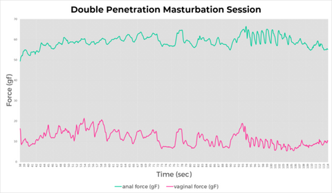 Double penetration masturbation session