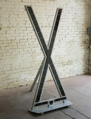 New Cross X by MetalBound - A bondage cross is a standing fixture to strap in a vertical position