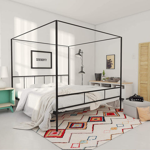 a sturdy canopy bed enables you add a variety of straps for a variety of positions