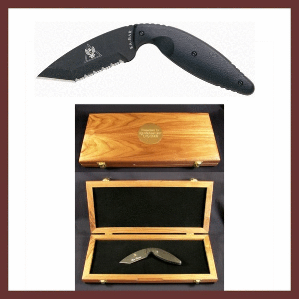 KA-BAR TDI Law Enforcement Engraved Presentation Set
