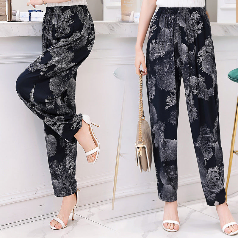 floral summer pants