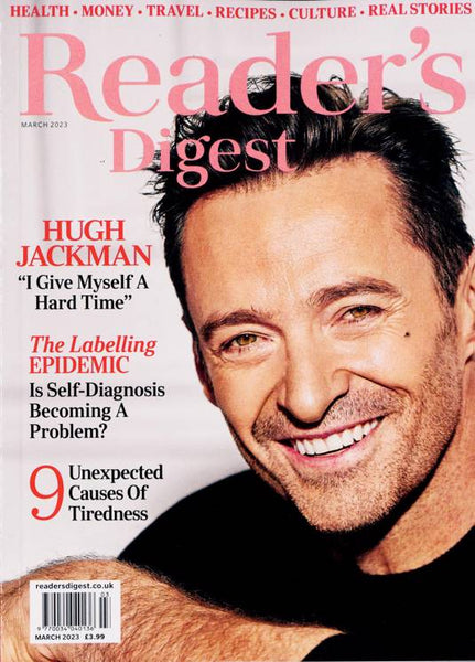 Readers Digest Magazine March 2023 Hugh Jackman Yourcelebritymagazines 