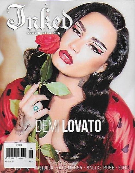 Inked Magazine Junejuly 2022 Demi Lovato Cover Yourcelebritymagazines 