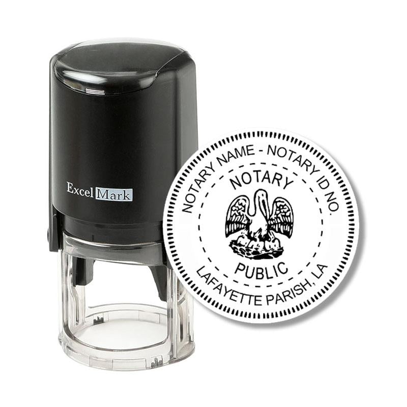 Louisiana Notary Stamp Round Self Inking 1143