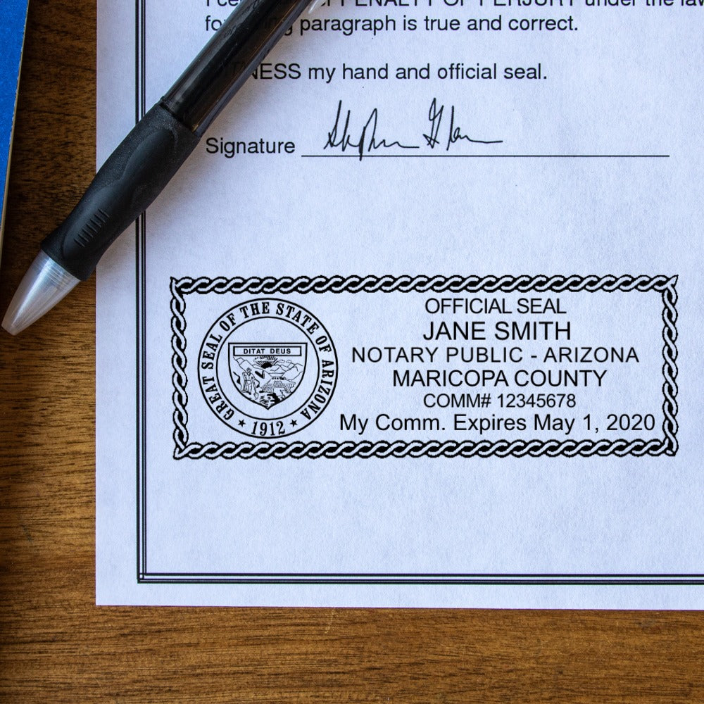 Self Inking Arizona Notary Stamp 