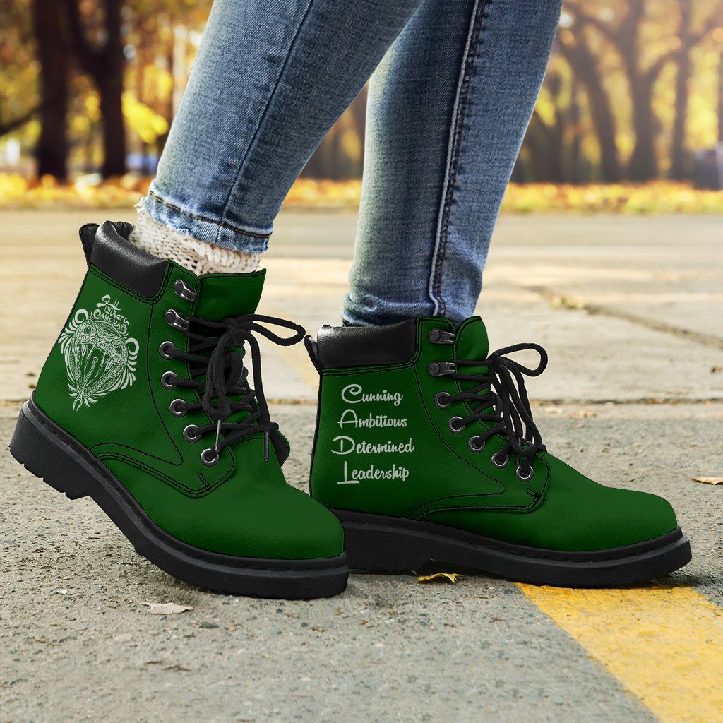 Harry Potter Slytherin Women's Flat Ankle Boots Ineffable Shop