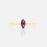 Anillo 'Orbit' Amatista Marquise