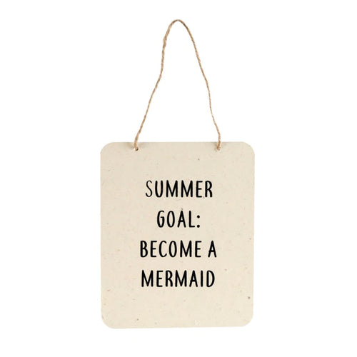 HANGING SIGN - SUMMER GOAL
