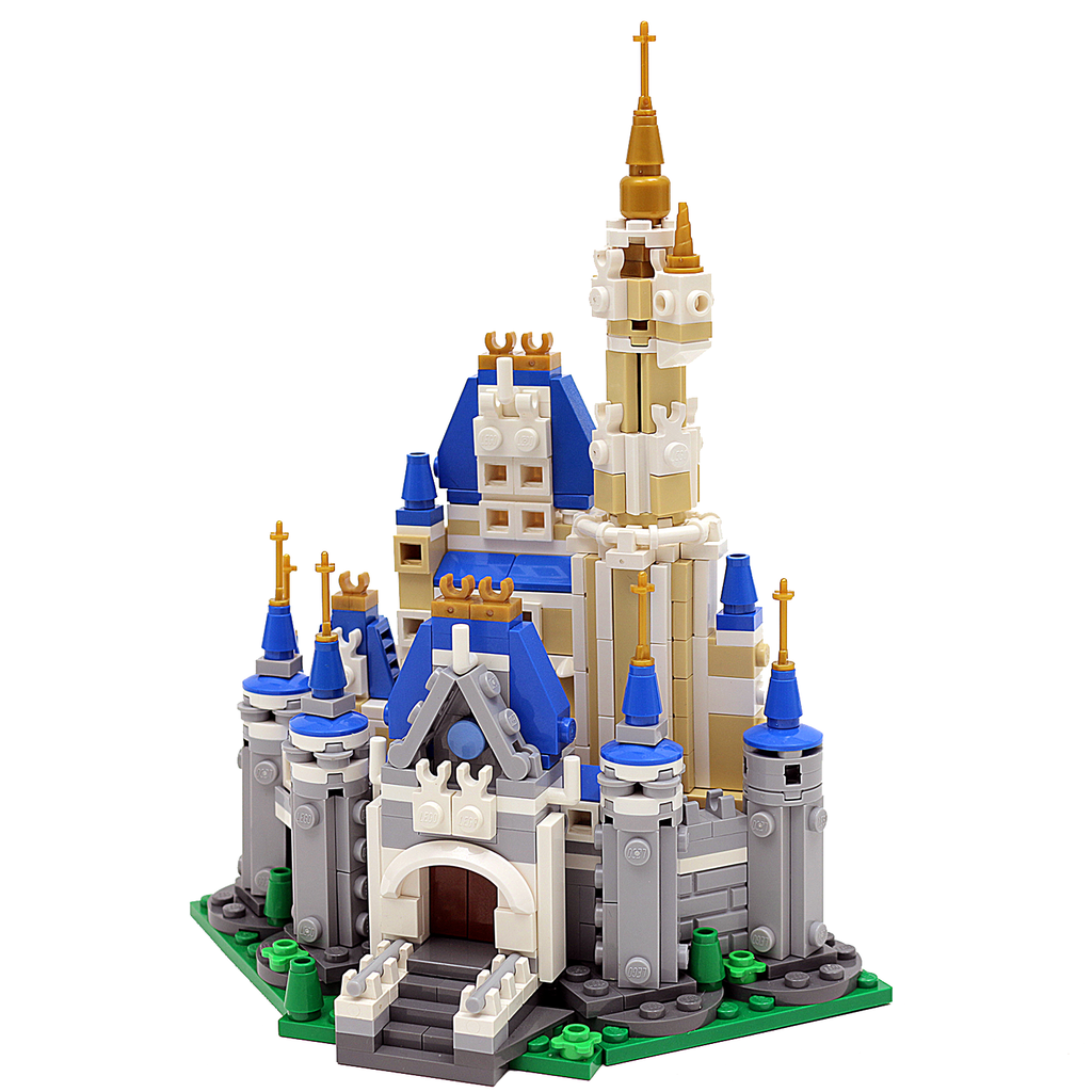 Mini Custom Lego Disney Cinderellas Castle Instructions Parts List Build Better Bricks