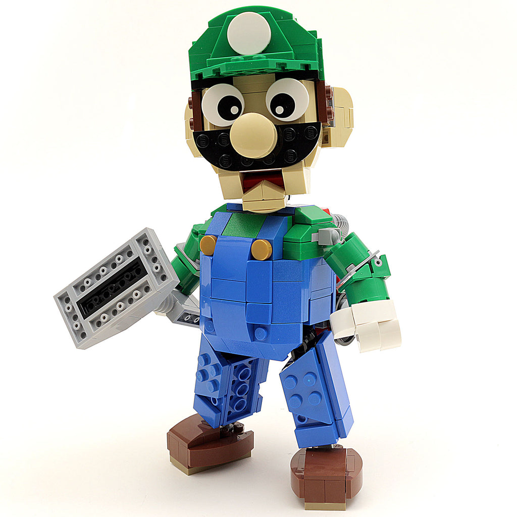 Instructions/Parts List for Custom LEGO Nintendo Luigi Figure â Build Better Bricks