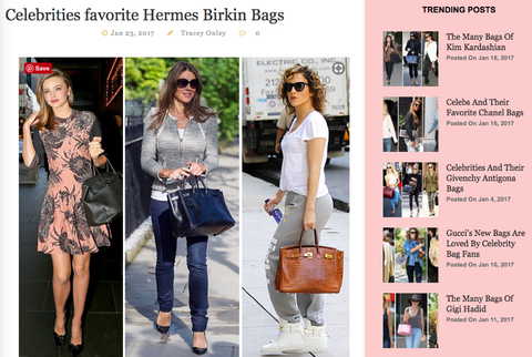 Best handbag Blog - Celeb Bags