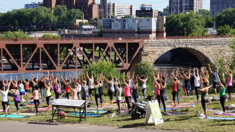 Market Yoga at Mill City Farmers market