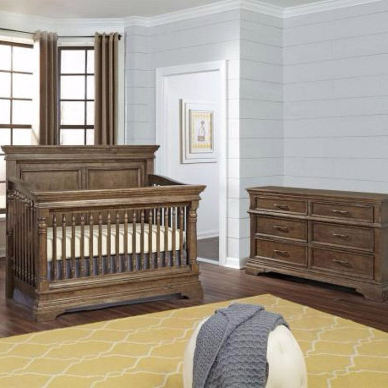 crib and dresser