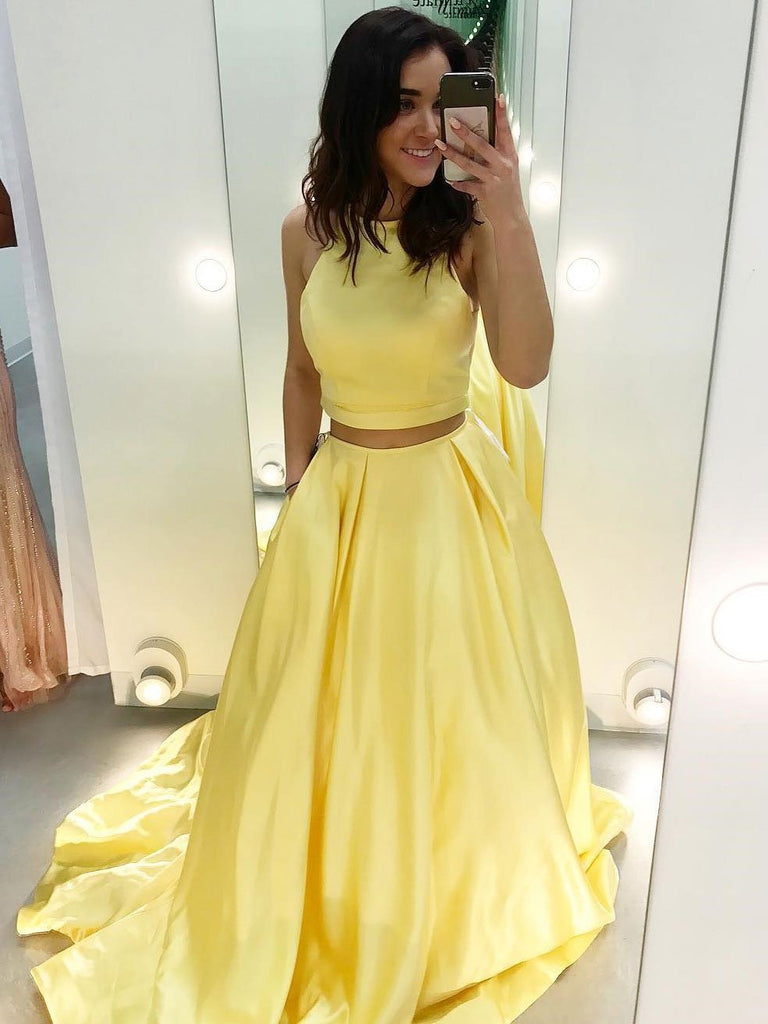 cheap prom dresses yellow