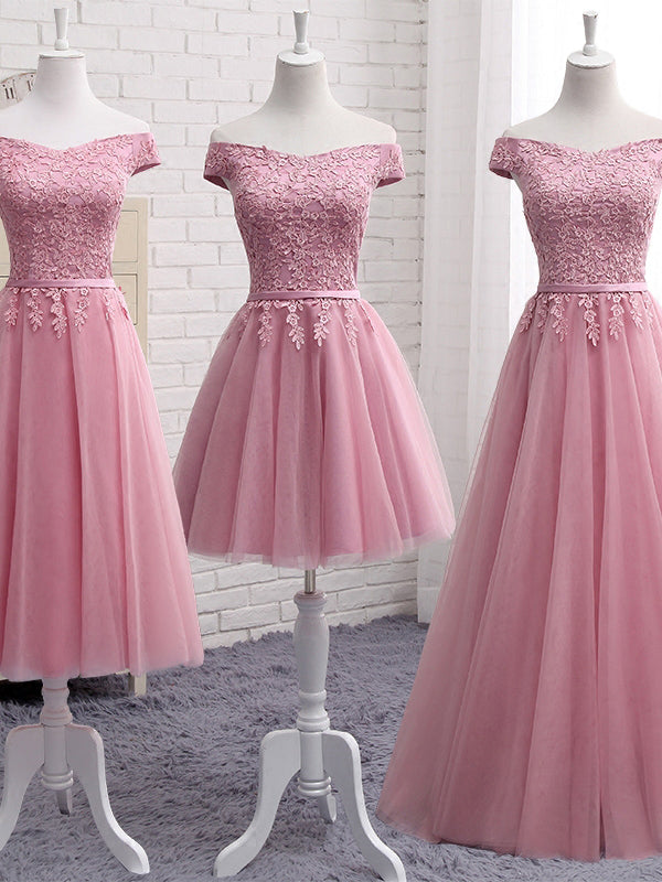Sexy Bridesmaid Dresses Off The Shoulder Tulle Long Bridesmaid Dresses Anna Promdress 7565