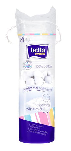 Bella Cotton Pads 80 Pieces - Pack of 2