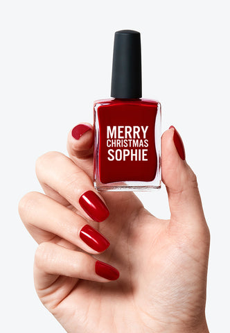 Personalised nail polish for Christmas