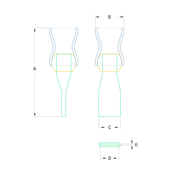 Grind-Loc Flat Swivel Nozzle Tech Specs