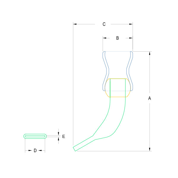 Grind-Loc 60° Flat Swivel Nozzle Tech Specs