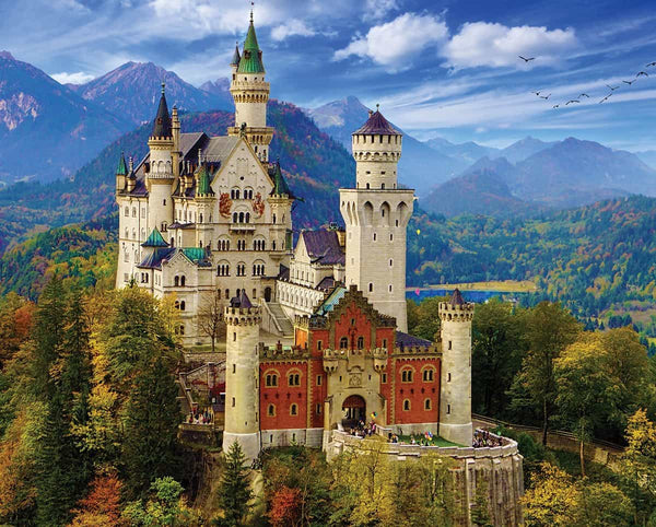 Neuschwanstein Castle - 1000 Piece Jigsaw Puzzle – White Mountain Puzzles