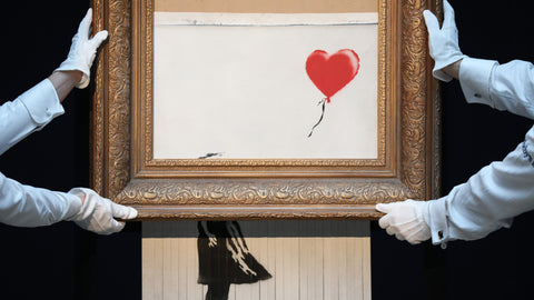 BANKSY'S GIRL WITH BALLOON SHREDDED