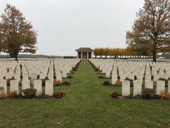 CWGC maintained WW1 Heath Cemetery near Harbonniers, northern France