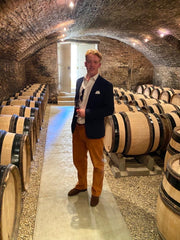Charlie Harrison in Wine Cellar
