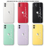 Custom Text Jasmine Font Phone Case