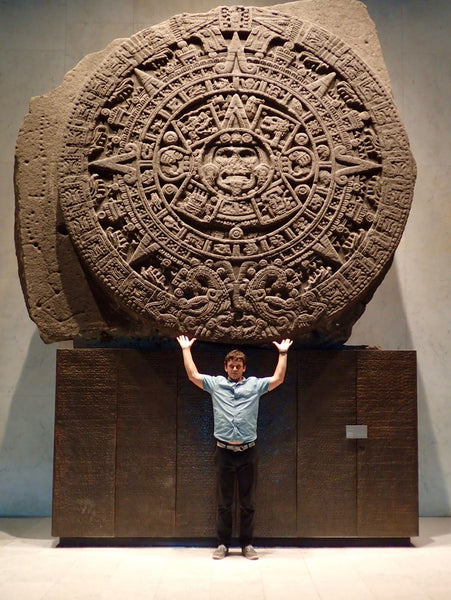 Aztec Calendar, Stone of the Sun, Museo Nacional de Anthropologia, National Anthroplogy Museum, Mexico City, Chapultepec Park