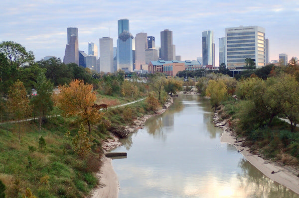 Buffalo Bayou, Natural Bayou, Baffalo Bayou Park, Houston Bayous