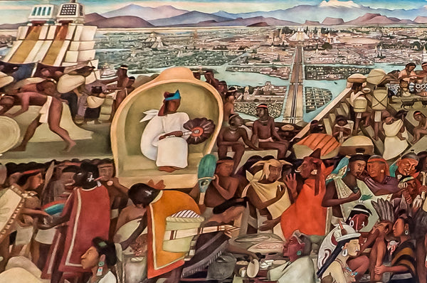 Diego Rivera, The Palacio Nacional, Mexico City, Zocalo, The History of Mexico, Paintings, Rivera Paintings