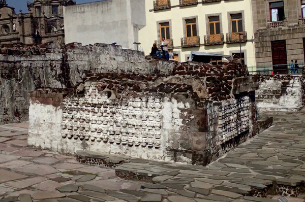 Wall of Skulls, Templo Mayor, The Great Pyramid of Tenochtitlan, Mexico City, Aztec Ruins