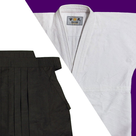 "HOUOU" Single Layered Gi & Dx Tetron Hakama Set