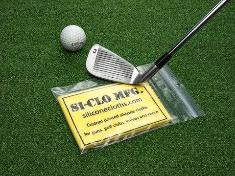 Custom Printed Personalized Silicone Golf Club Cleaning Polishing Cloth Premium