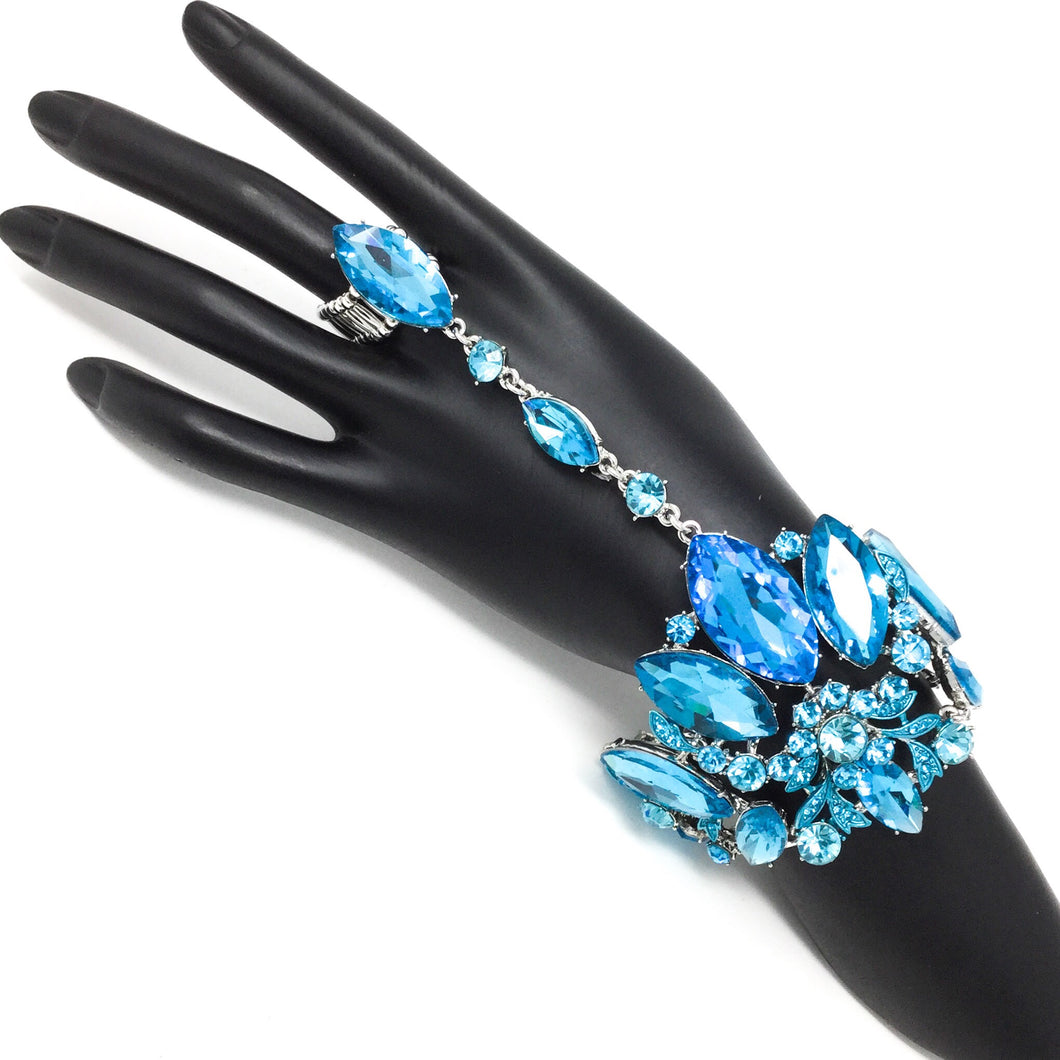 Blue Bracelet and Ring Combo