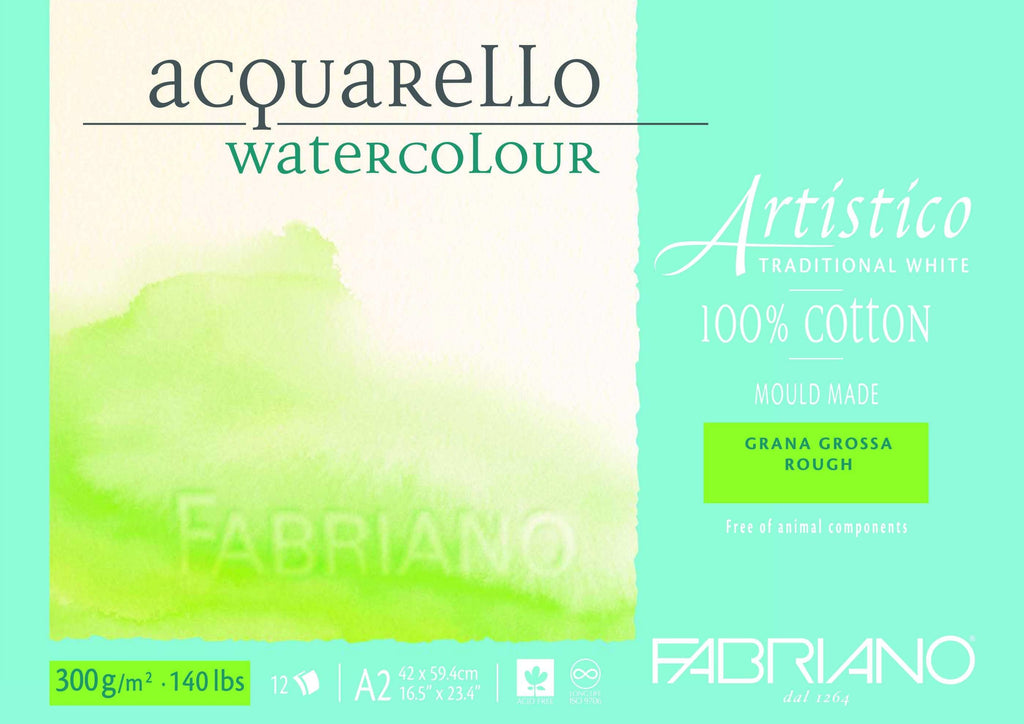 fabriano artistico 100% cotton water colour pads