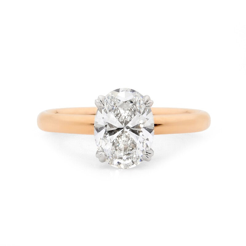 Oval Diamond Solitaire Ring – Linneys 